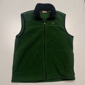 Men's Timberland Army Green Fleece Vest